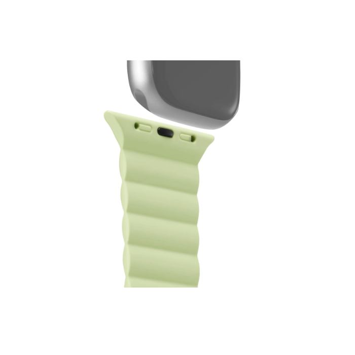 Hama "Fantastic Feel" Magnetic Wrist Strap for Apple Watch 38/40/41 mm, green/beige(136839)