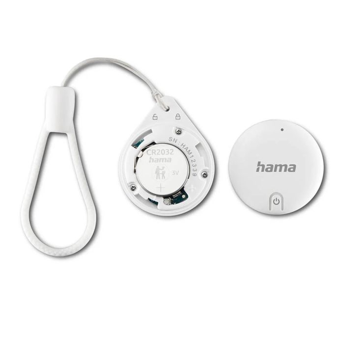 Hama Key Finder, Item Finder for Apple "Find My" App, Bluetooth, white, 4 Pcs. (185816)