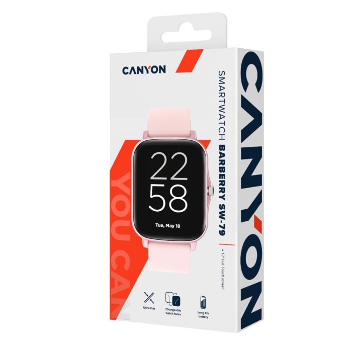 Canyon CNS-SW79PP/Barberry Smart watch Pink