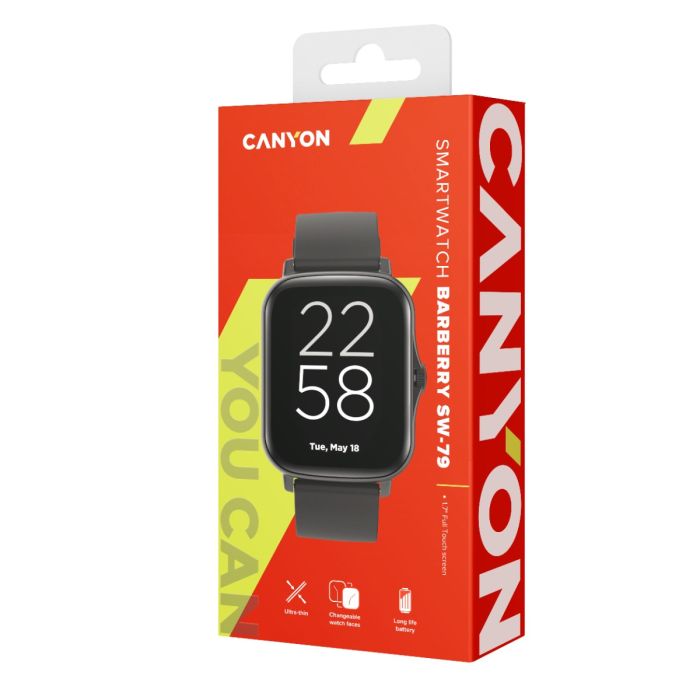 Canyon CNS-SW79BB/Barberry Smart watch Black