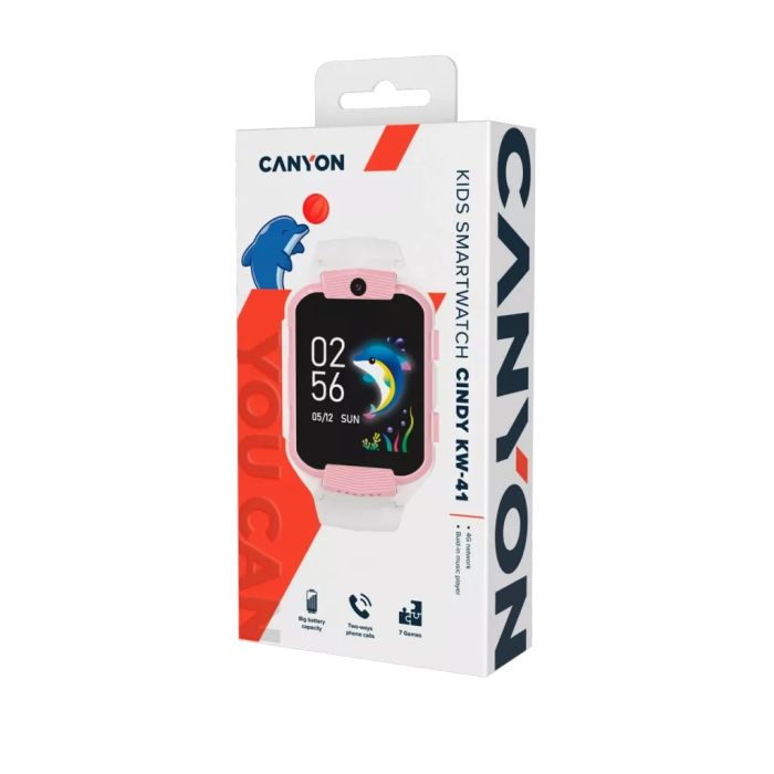 Canyon CNE-KW41WP/Smartwatch LTE White-Pink