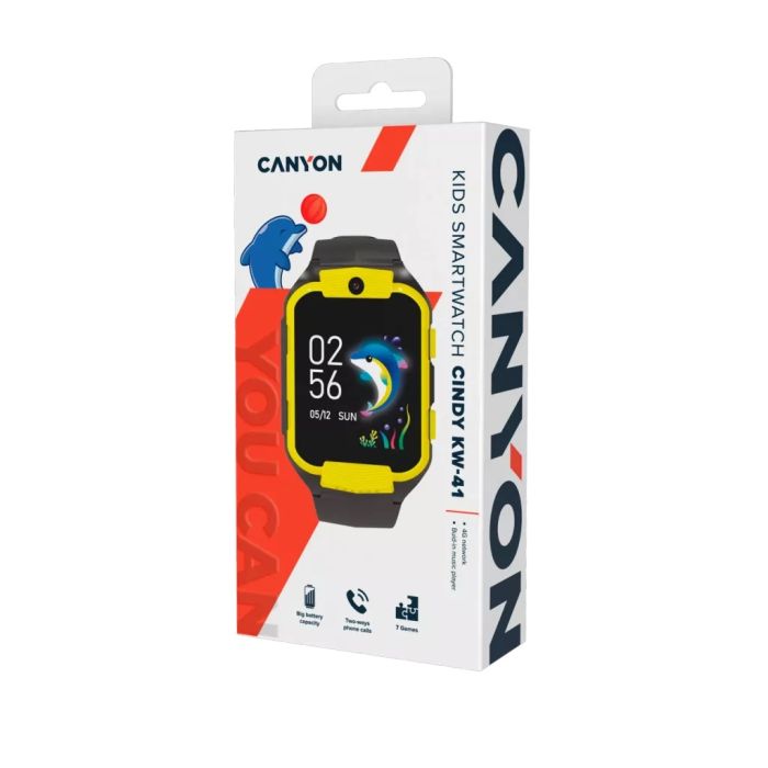 Canyon CNE-KW41YB/Smartwatch LTE Yellow/Black