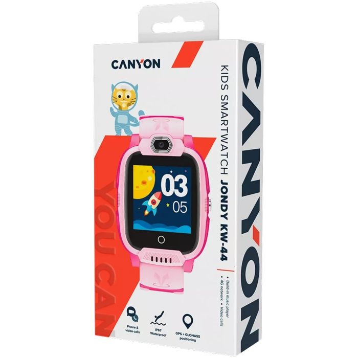 Canyon CNE-KW44PP/KW-44 Kids Smart Watch Pink