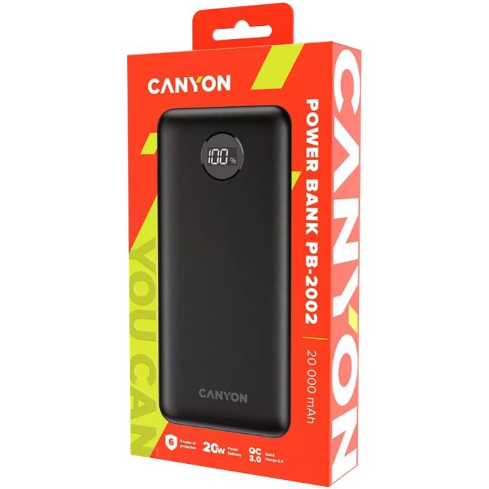 Canyon CNE-CPB2002B/Power bank 20000mAh BLK