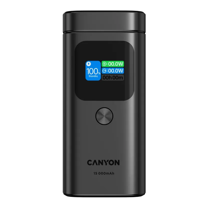 Canyon OnPower 150, 15000mAh, Qi2 Magnetic Power Bank, Dark Grey /CNS-CPB150DG