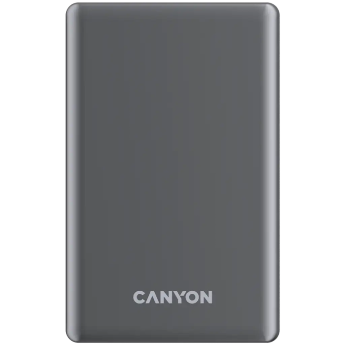 Canyon OnPower 505, 5000mAh Magnetic Slim Power Bank, Dark Grey /CNS-CPB505DG