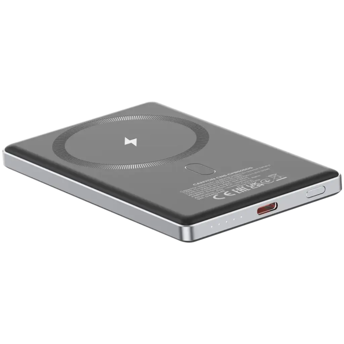 Canyon OnPower 505, 5000mAh Magnetic Slim Power Bank, Dark Grey /CNS-CPB505DG