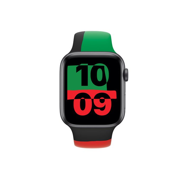 Apple 44mm Black Unity Sport Band - M/L/MUQ83ZM/A
