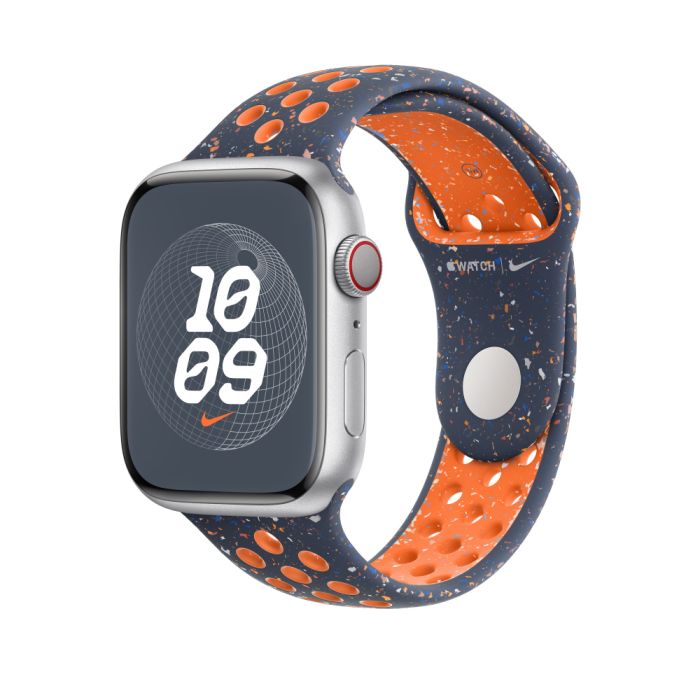 Apple 45mm Blue Flame Nike Sport Band - M/L/MUV93ZM/A
