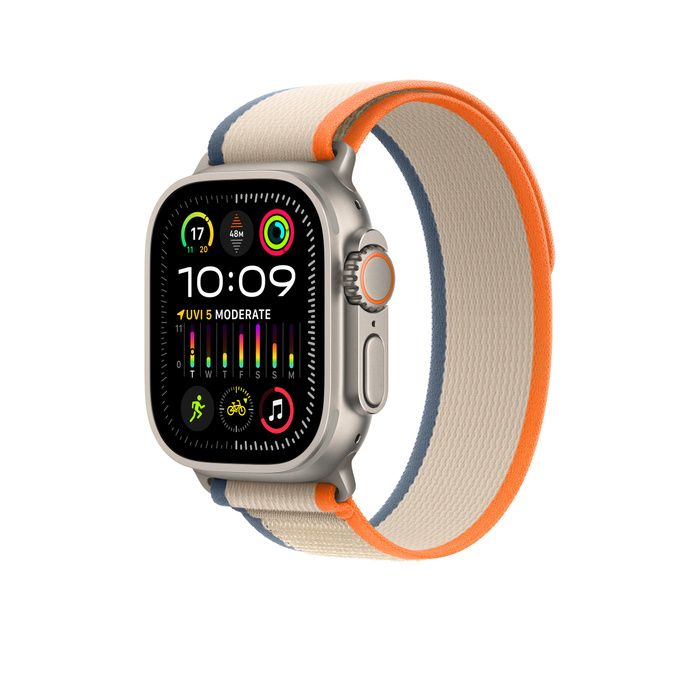 Apple 49mm Orange/Beige Trail Loop - M/L/MT5X3ZM/A