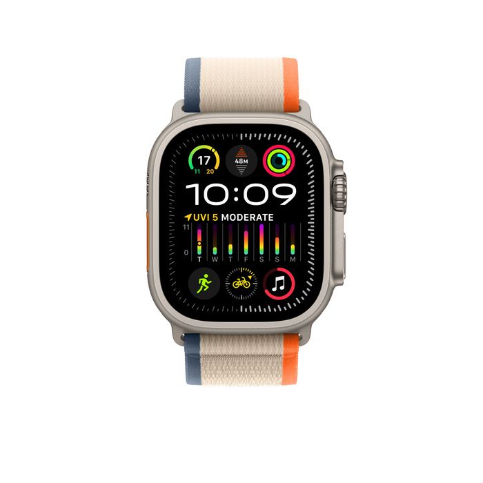 Apple 49mm Orange/Beige Trail Loop - M/L/MT5X3ZM/A