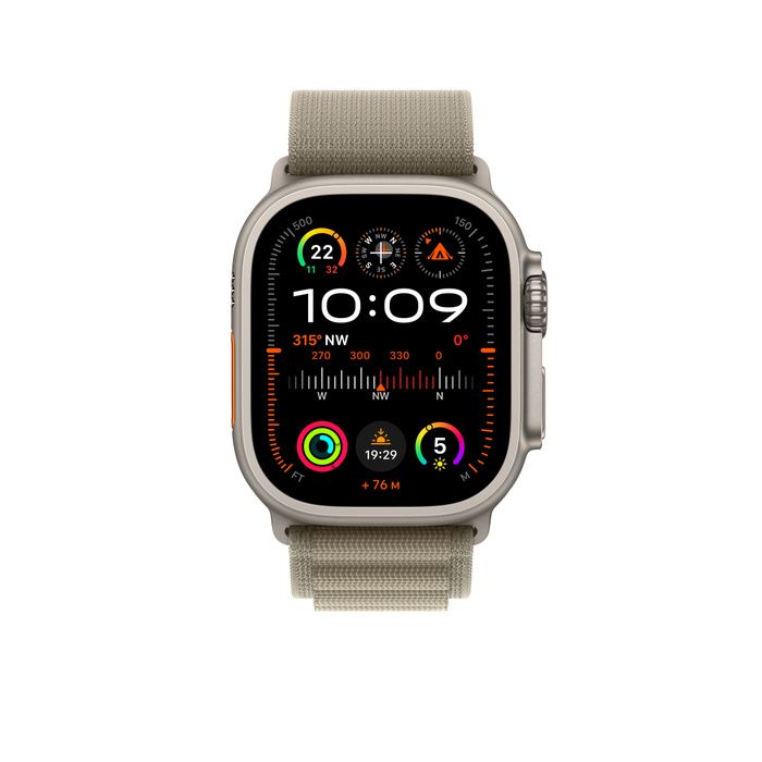 Apple 49mm Olive Alpine Loop - Medium/MT5U3ZM/A