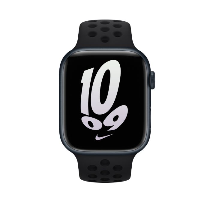 Apple 45mm Black/Black Nike Sport Band/MPH43ZM/A