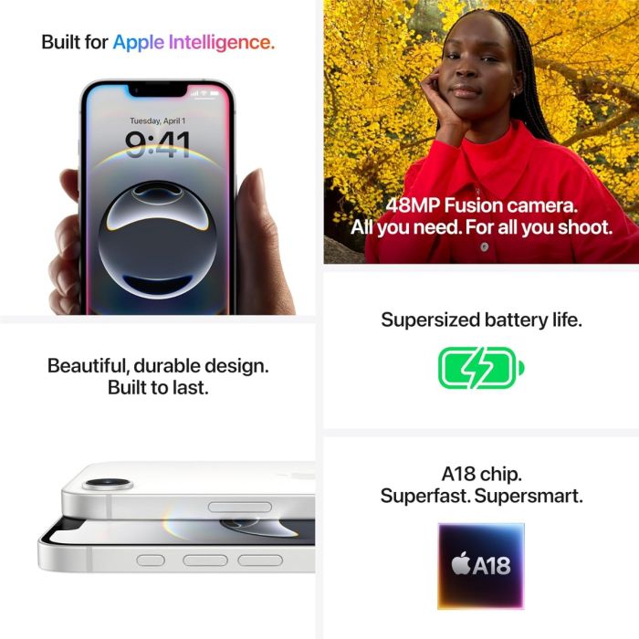 Apple iPhone 16e 128GB White