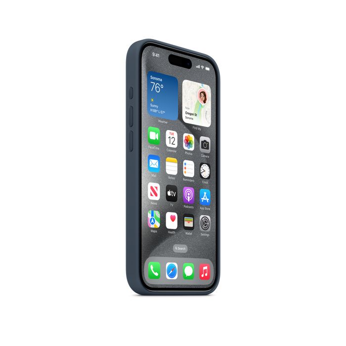 Apple iPhone 15 Pro Silicone Storm Blue/MT1D3ZM/A