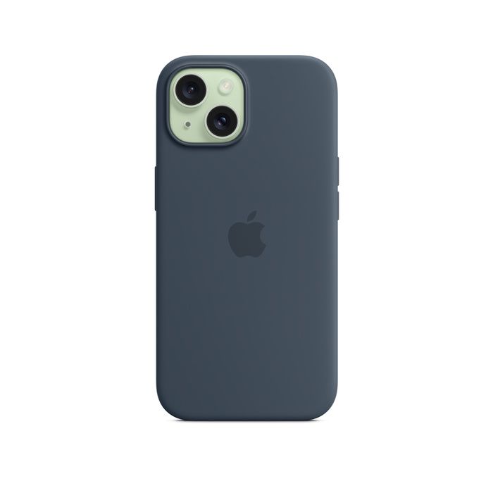 Apple iPhone 15 Silicone  Storm Blue /MT0N3ZM/A