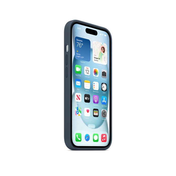 Apple iPhone 15 Silicone  Storm Blue /MT0N3ZM/A