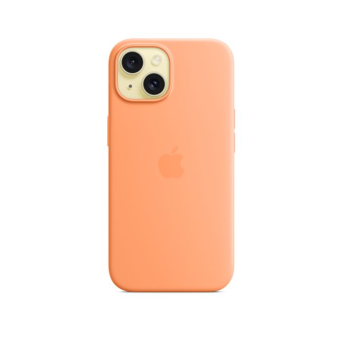 Apple iPhone 15 Silicone  Orange Sorbet /MT0W3ZM/A