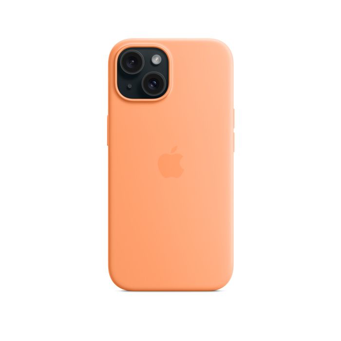 Apple iPhone 15 Silicone  Orange Sorbet /MT0W3ZM/A