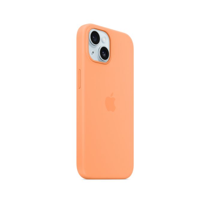 Apple iPhone 15 Silicone  Orange Sorbet /MT0W3ZM/A
