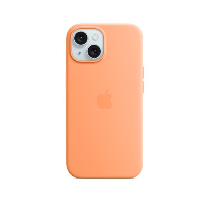 Apple iPhone 15 Silicone  Orange Sorbet /MT0W3ZM/A