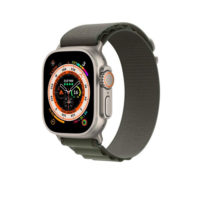 Apple Watch Band 49mm Green Alpine Loop/MQE33ZM/A