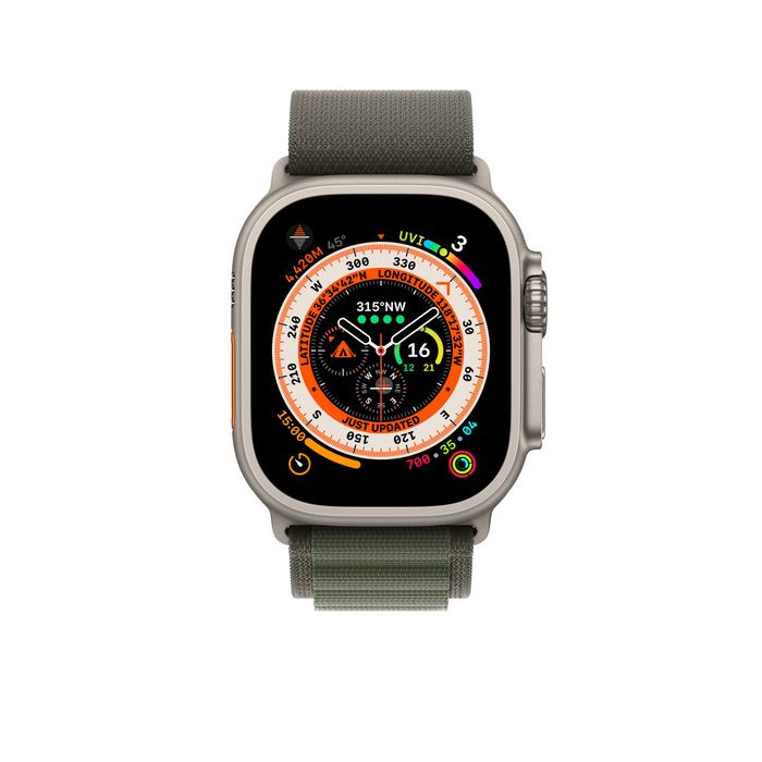 Apple Watch Band 49mm Green Alpine Loop/MQE33ZM/A