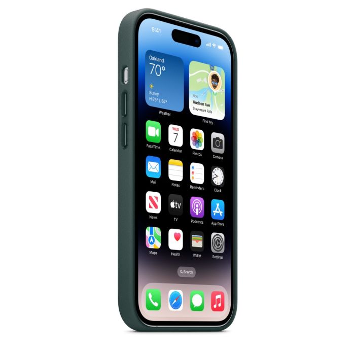 Apple iPhone 14 Pro Leather Case Green/MPPH3ZM/A