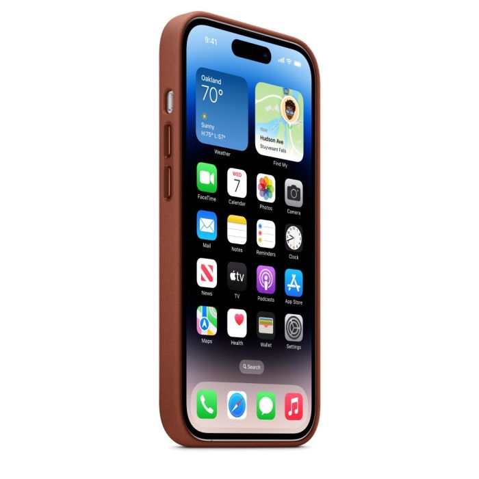 Apple iPhone 14 Pro Leather Case Umber/MPPK3ZM/A
