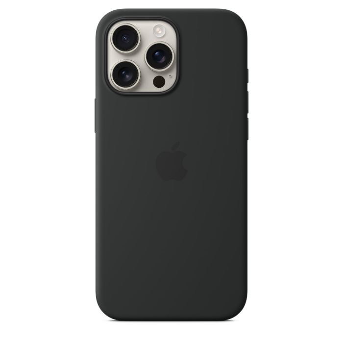 Apple iphone 16 Pro Max Silicione Case with MagSafe Black