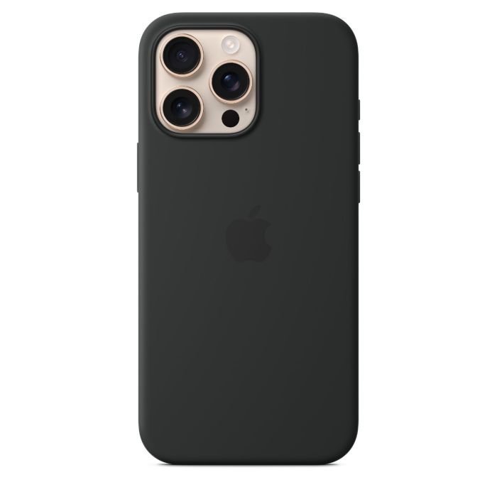 Apple iphone 16 Pro Max Silicione Case with MagSafe Black