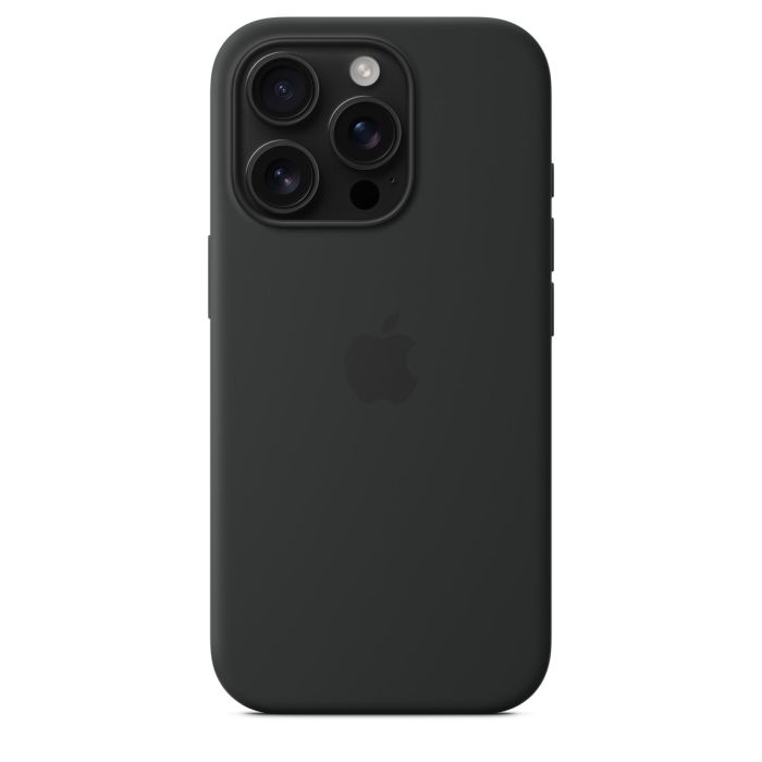 Apple Iphone 16 Pro Silicone Case with MagSafe Black