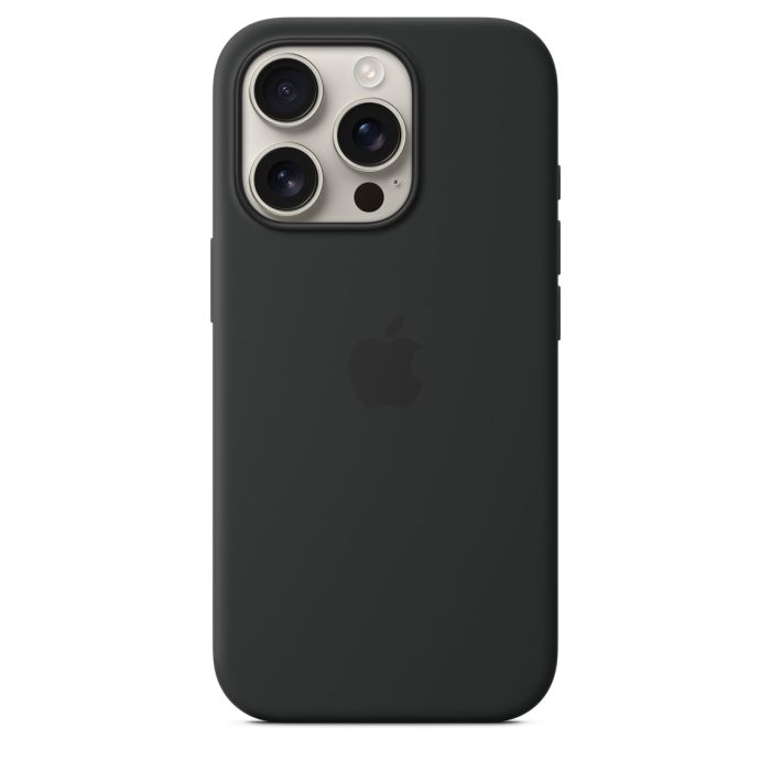 Apple Iphone 16 Pro Silicone Case with MagSafe Black