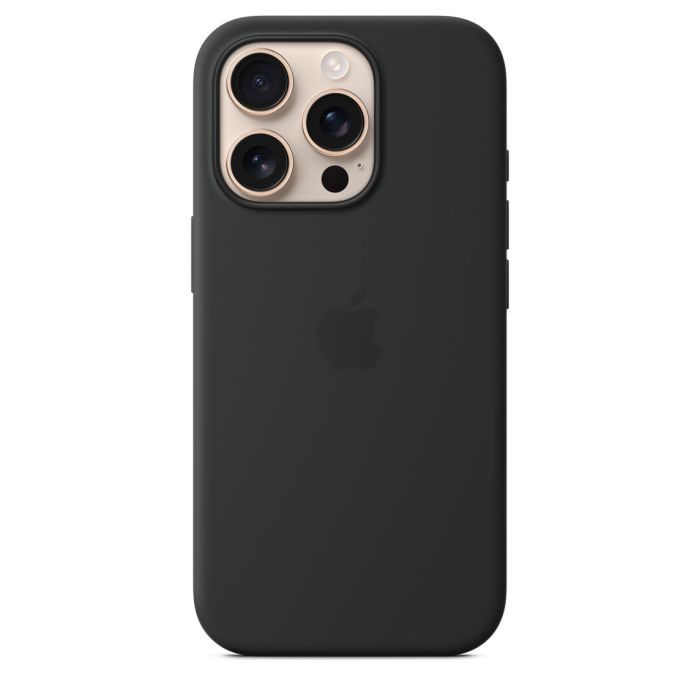Apple Iphone 16 Pro Silicone Case with MagSafe Black