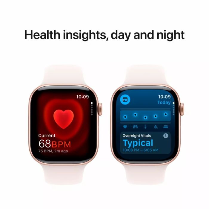 Apple Watch Series 10 GPS 42mm Rose Gold Aluminum S/M Light Blush Band /MWWH3*