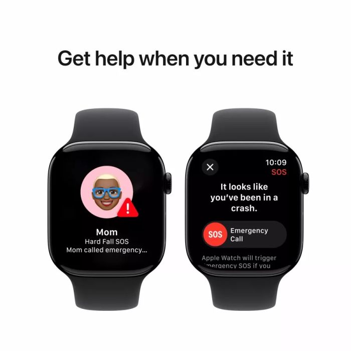 Apple Watch Series 10 GPS 42mm Jet Black Aluminum S/M Black Band /MWWE3*
