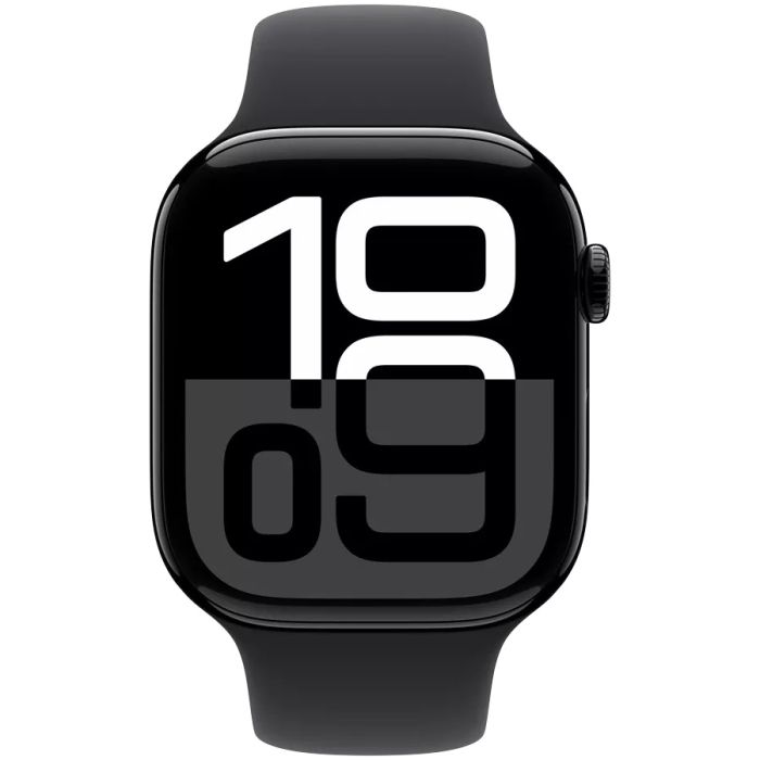 Apple Watch Series 10 GPS 46mm Jet Black Aluminum M/L Black Band /MWWQ3*