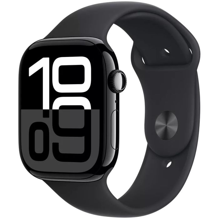 Apple Watch Series 10 GPS 46mm Jet Black Aluminum M/L Black Band /MWWQ3*