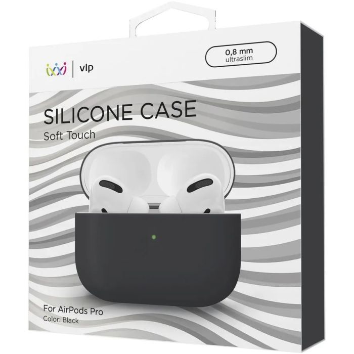VLP AirPods Pro SoftTouch Case Blk /vlp-SCAP3-08BK
