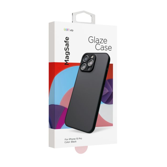 VLP Glaze Case iPhone 15 Pro MagSafe Black /10511003