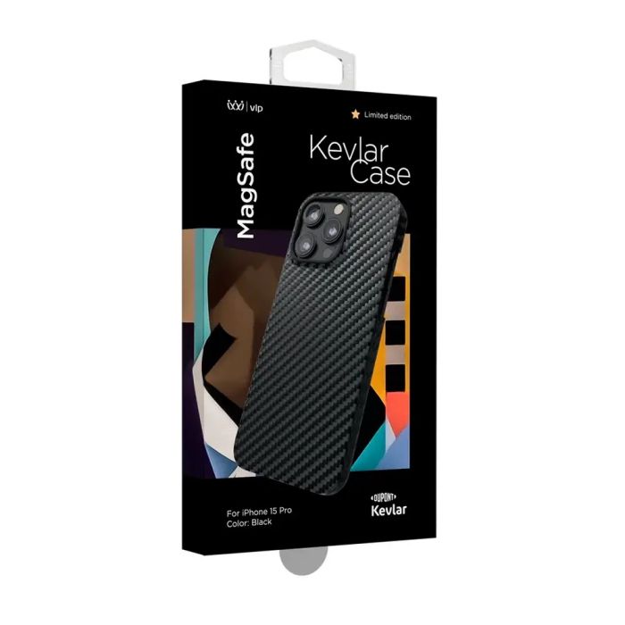 VLP Kevlar Case iPhone 15 Pro MagSafe Black /1058003