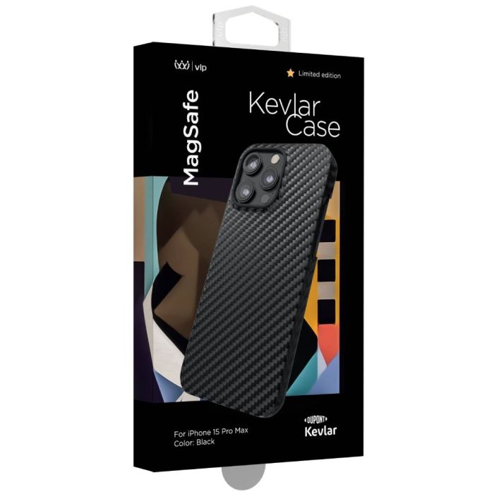 VLP Kevlar Case iPhone 15 Pro Max MagSafe Black /1058004