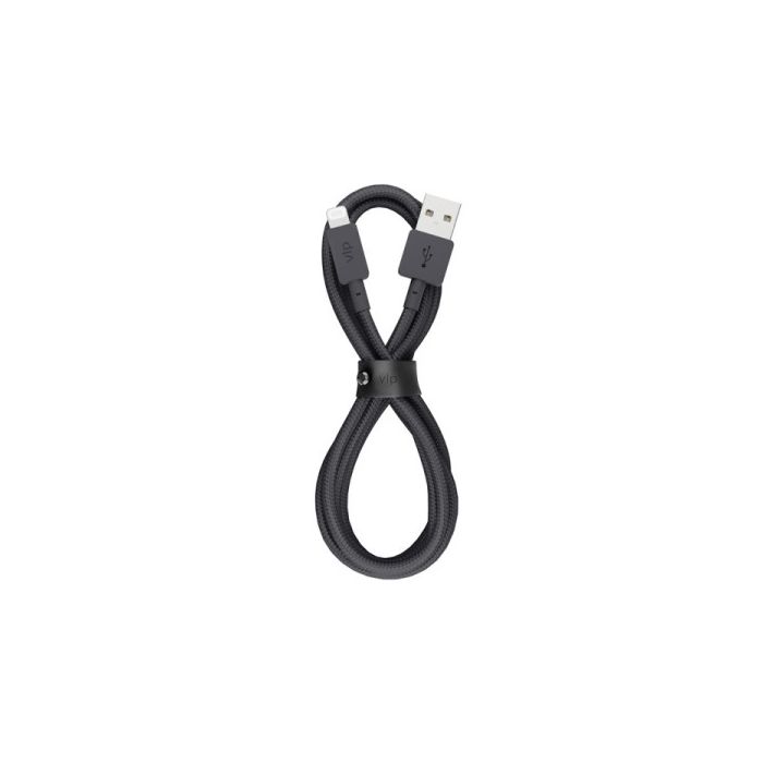 VLP Nylon Cable USB A Lightning 1.2m Black/1031002