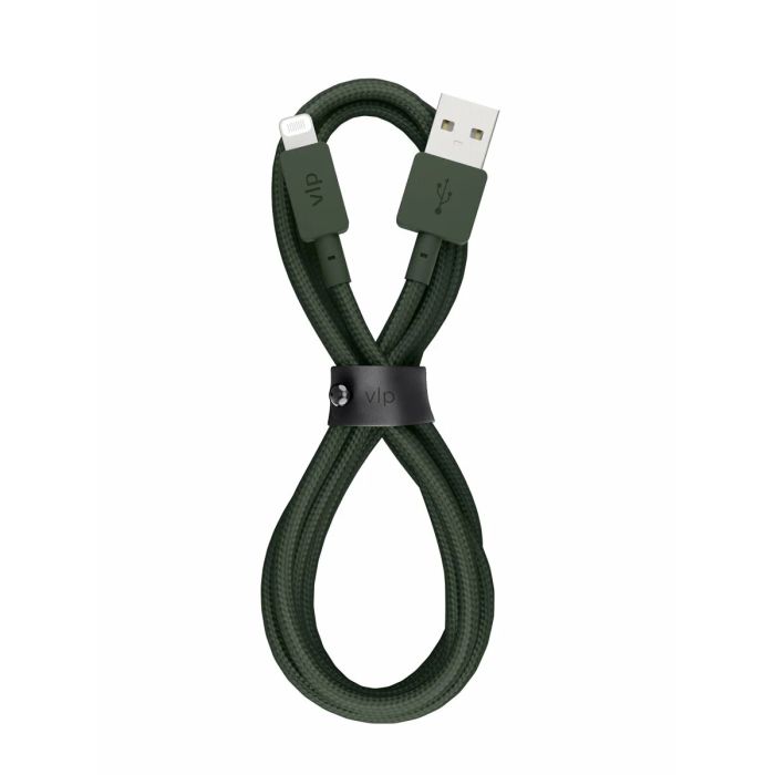 VLP Nylon Cable USB A Lightning 1.2m Green/1031005