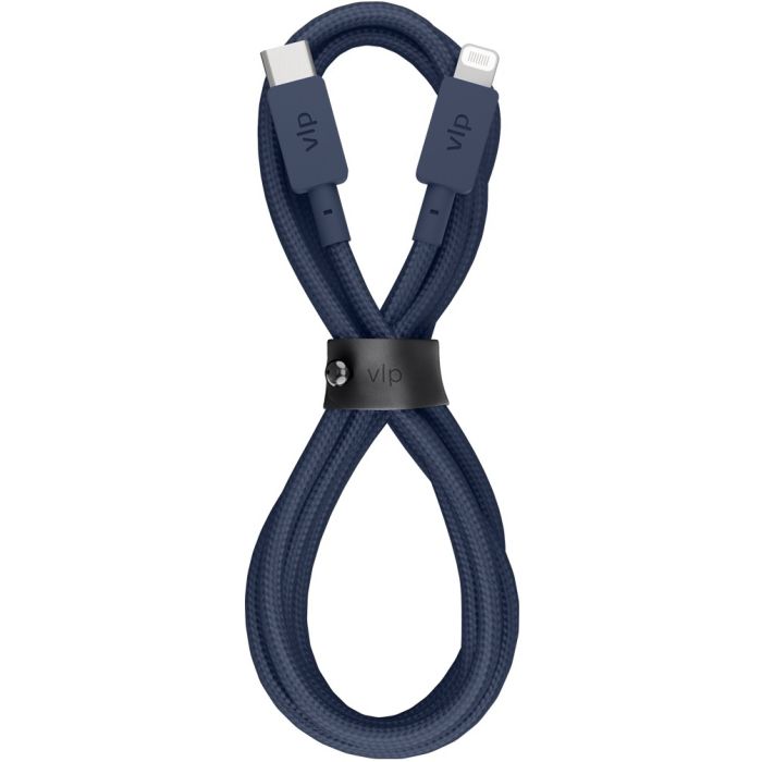 VLP Nylon Cable USB C Lightning 1.2m Blue/1031009