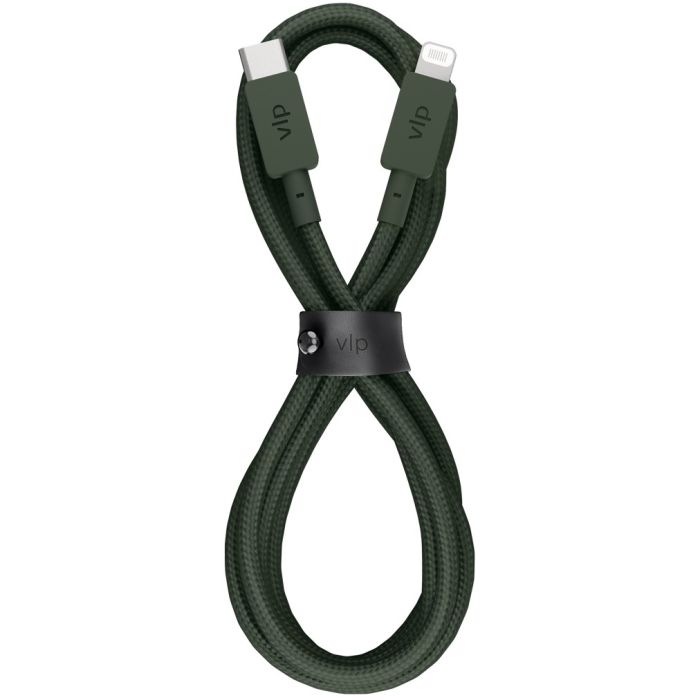 VLP Nylon Cable USB C Lightning 1.2m Green/1031010