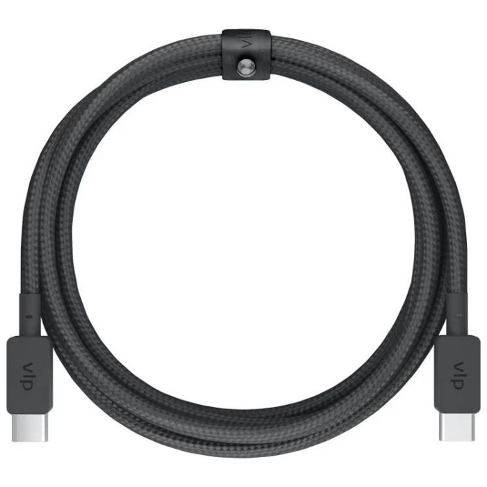 VLP Nylon Cable USB C to C 60W 2m Black /1031017