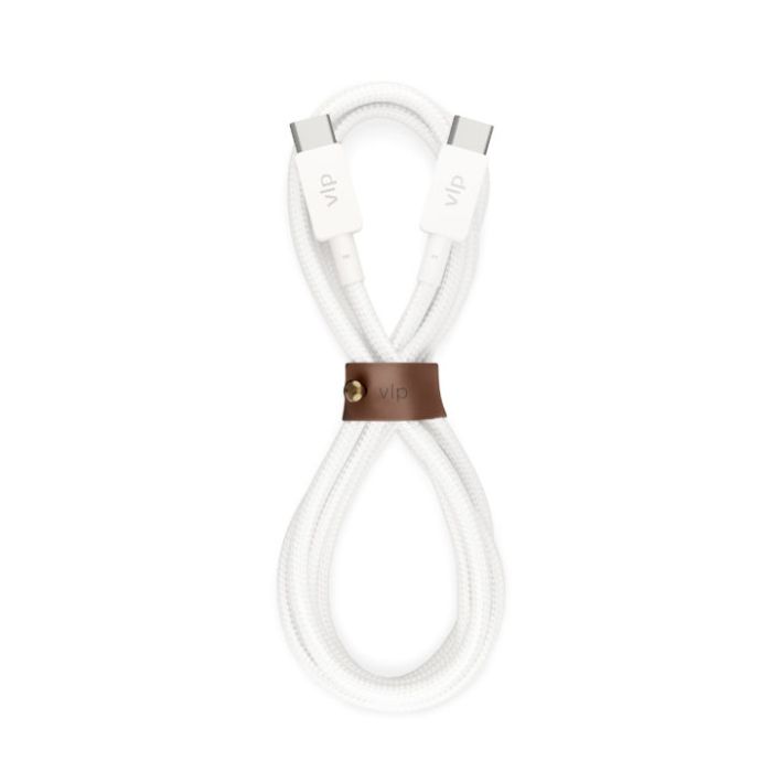 VLP Nylon Cable USB C - USB C 1.2m White /1031018