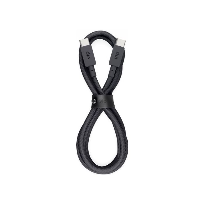 VLP Nylon Cable USB C - USB C 1.2m Black /1031019