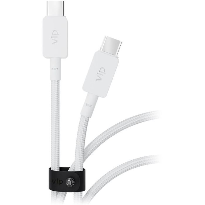 VLP Nylon Cable USB C - C 100W 1.2m White /1031021
